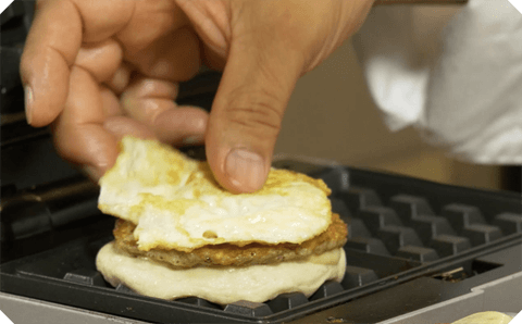 Chef Frank Talking Sausage Waffle Biscuits