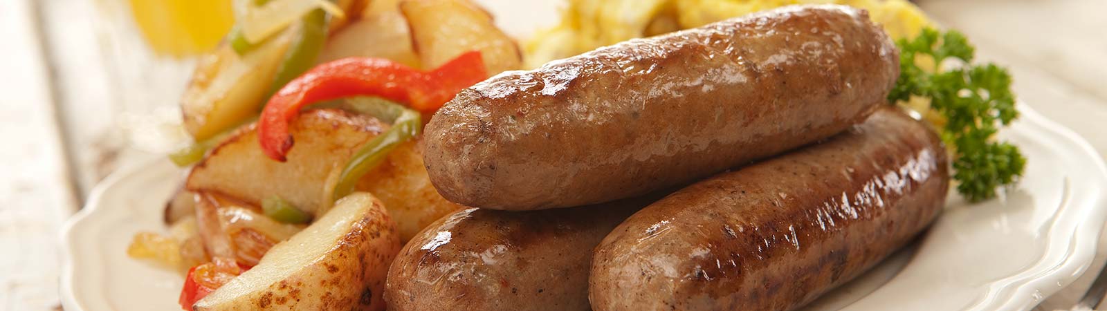 Home Our Products Current: Fully-Cooked-B-Sausage