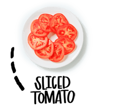 sliced tomato