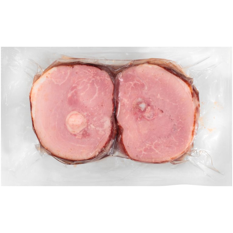 Smithfield Bone-In Ham Steak, Smoked, Water Added, 4/3.85 lb, Frozen ...