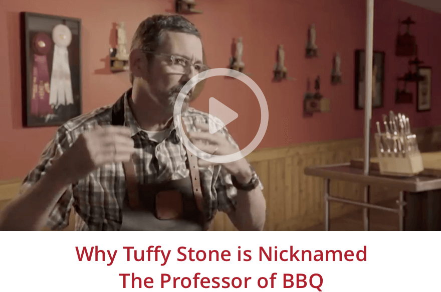 Why Tuffy Stone is nicknamed "The Professor" of BBQ