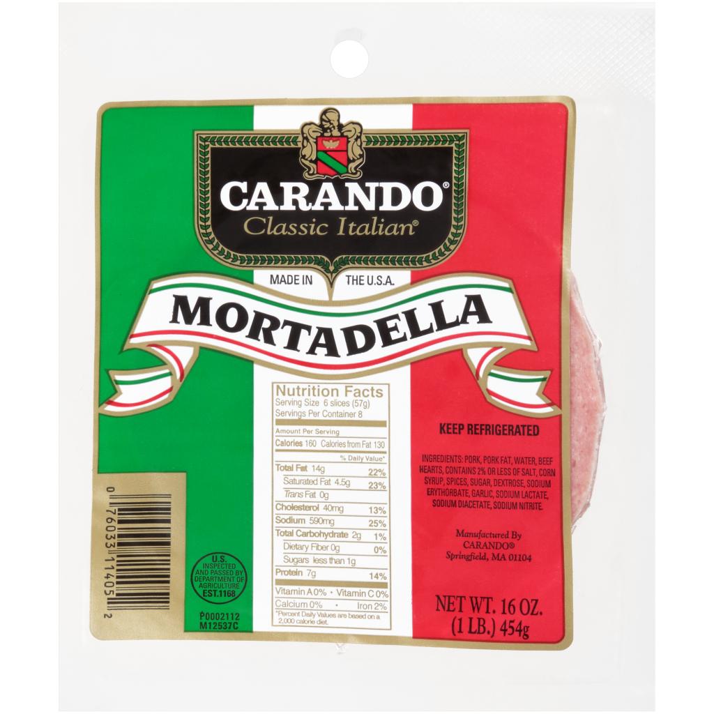 Sliced Mortadella, 1 Pound Packages, 12 Packages per Case Smithfield