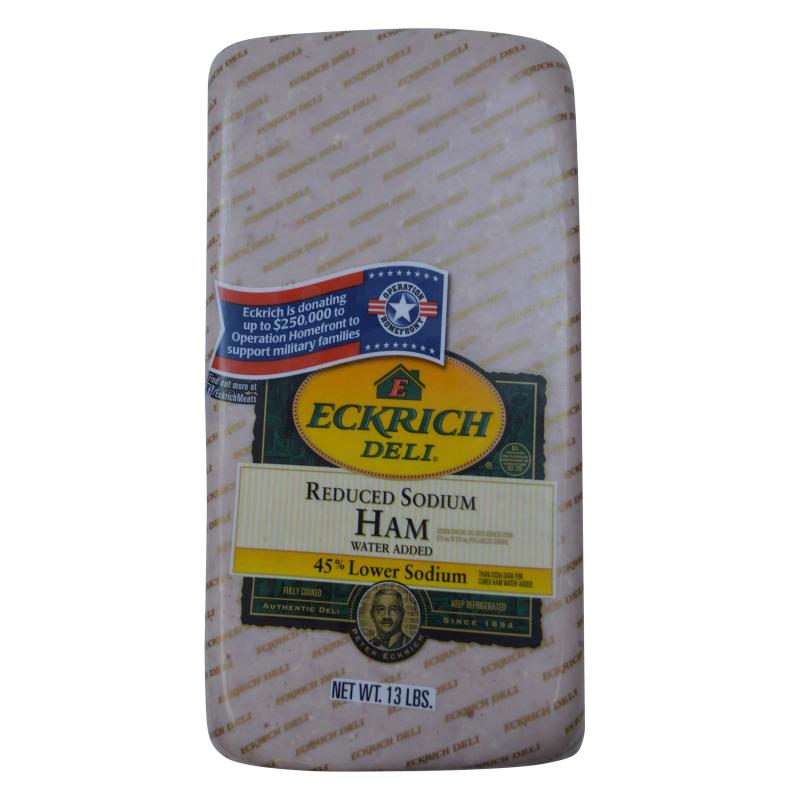 Eckrich by Smithfield Low Cholesterol, Lower Salt Ham, Water Added, 13