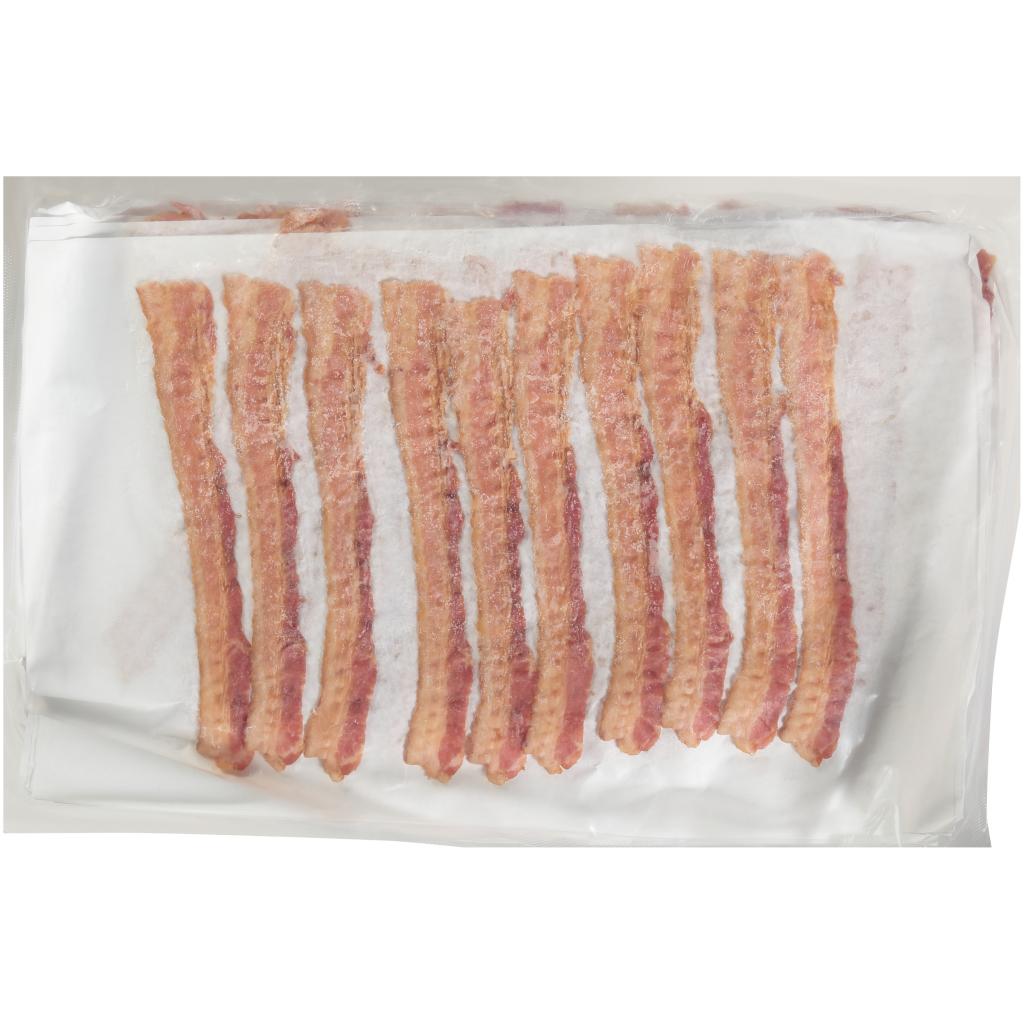 Precooked Thin Bacon Strips, 150 Slices per Package, 2 Packages per