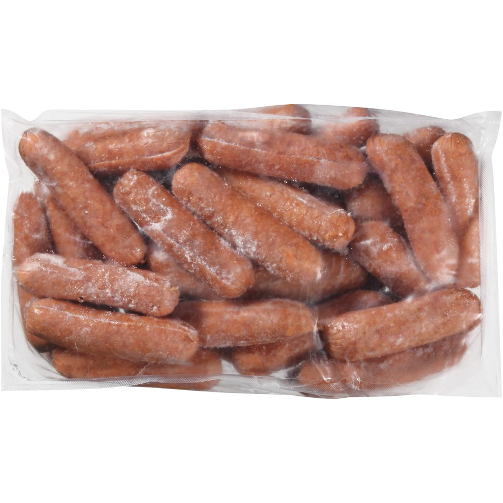 Split Smoked Sausage, 72 Sausages per Case, 12 Pound Case, Frozen