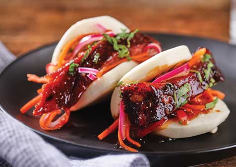 Glazed Rib Lotus Buns