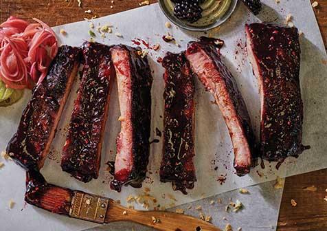 Blackberry Glazed Ribs