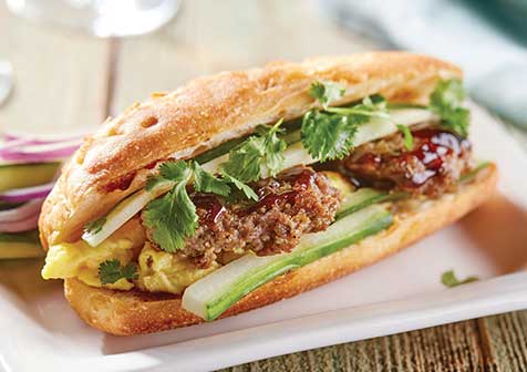 Breakfast Bahn Mi Sandwich