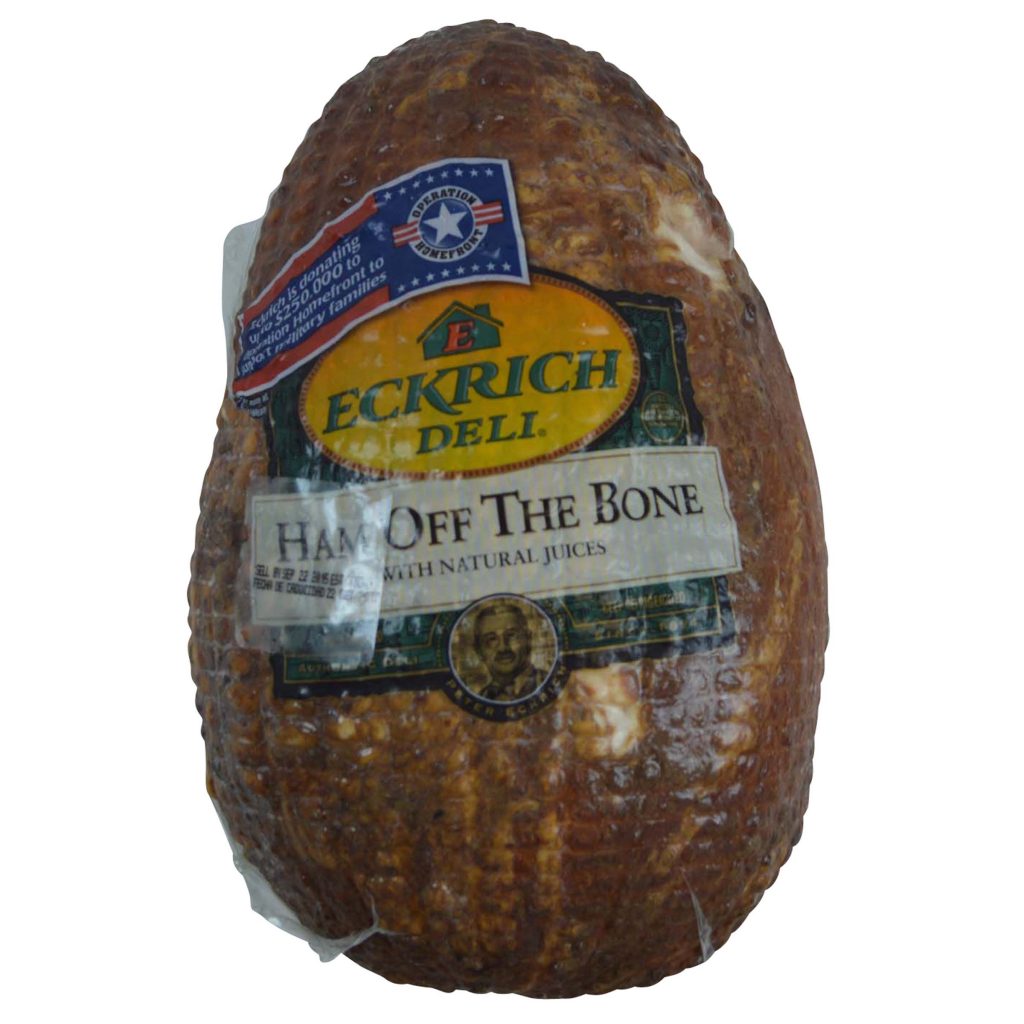 Eckrich Ham OffTheBone, 9 Pounds per Ham, 2 Hams per Case
