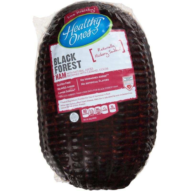Healthy Ones Black Forest Ham, Natural Juices, 8 Pounds per Ham, 2 Hams