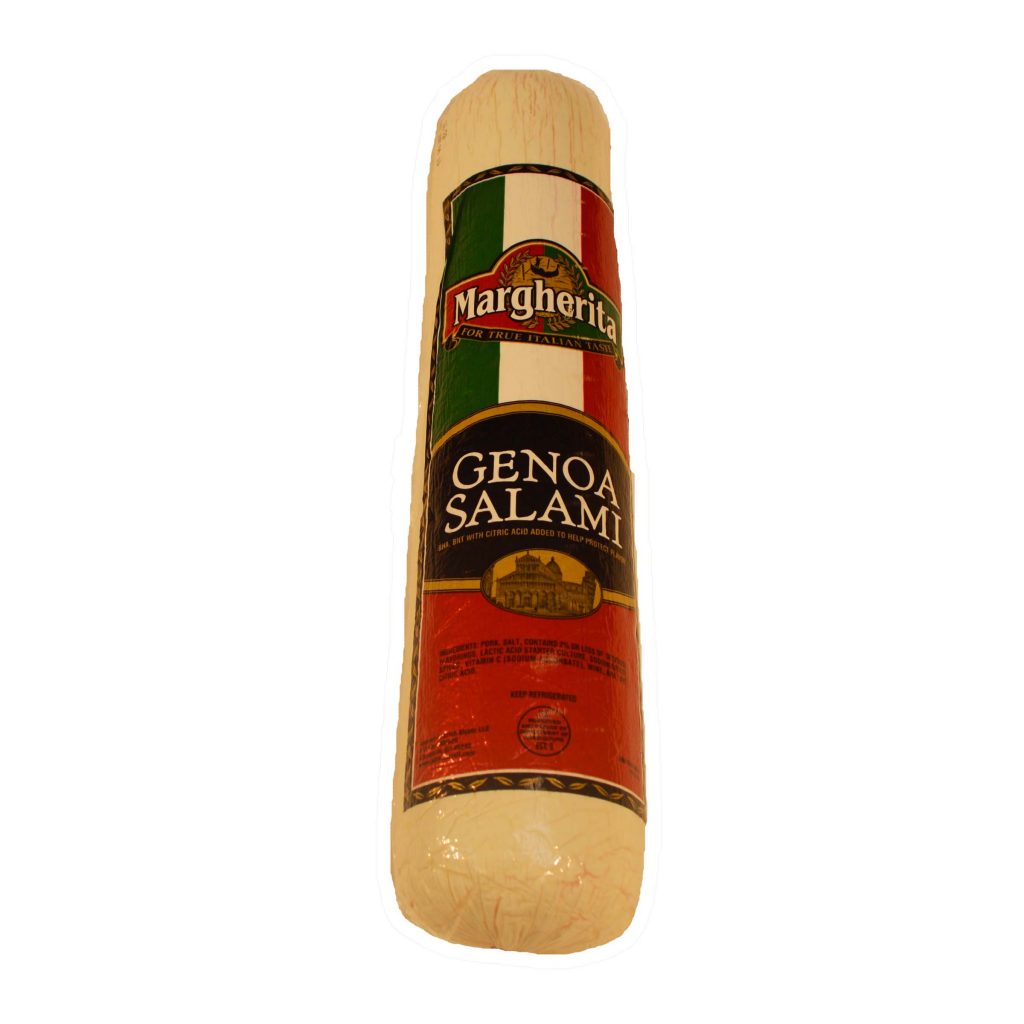 Margherita Genoa Salami, 6.67 Pounds per Salami, 3 Salami per Case