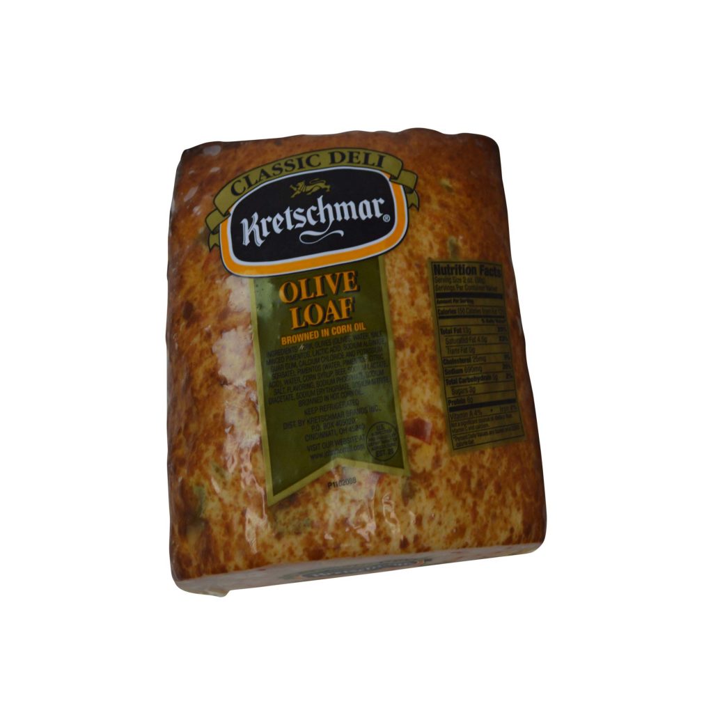 Olive Loaf, 4.13 Pound Loaves, 2 Loaves per Case Smithfield Culinary