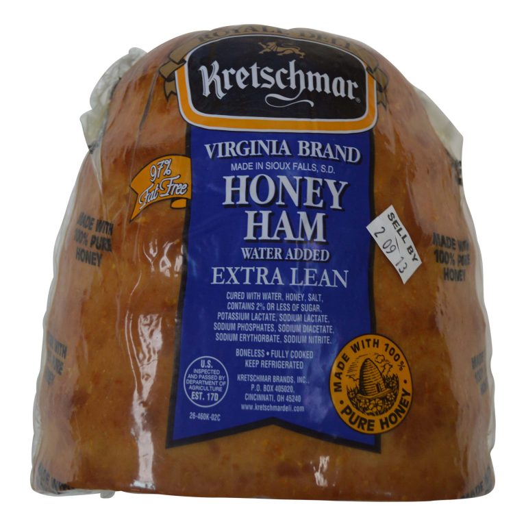 Virginia Honey Half Ham, Water Added, 6.25 Pound Hams, 4 Hams per Case