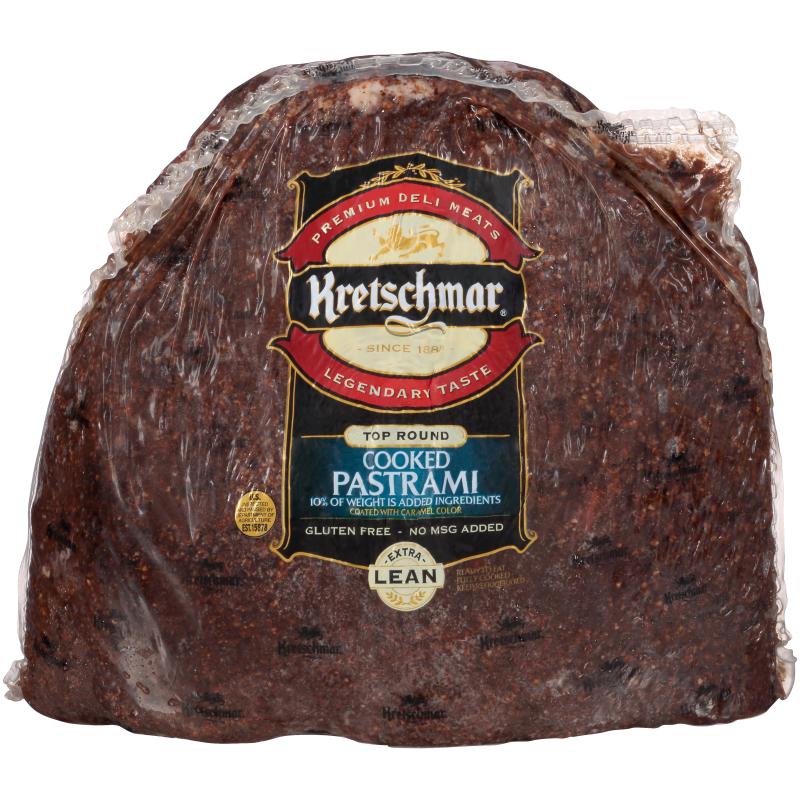 Extra Lean Cooked Beef Round Pastrami, 7.75 Pound Rounds, 2 Rounds per Case Smithfield Culinary