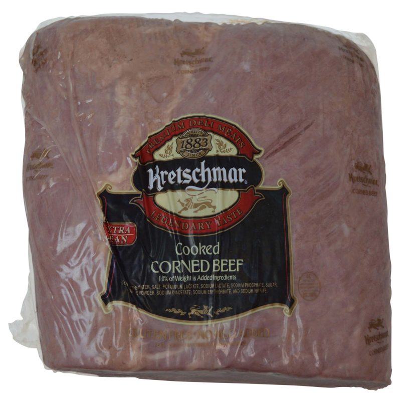 Extra Lean Cooked Corned Beef Bottom Round, 7.75 Pound Rounds, 2 Rounds