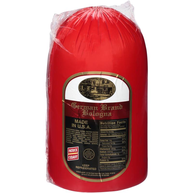 German Style Bologna, Half Log, 7 Pound Logs, 2 Logs per Case