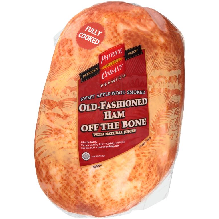 Ham Off The Bone, Natural Juices, 9.5 Pound Hams, 2 Hams per Case