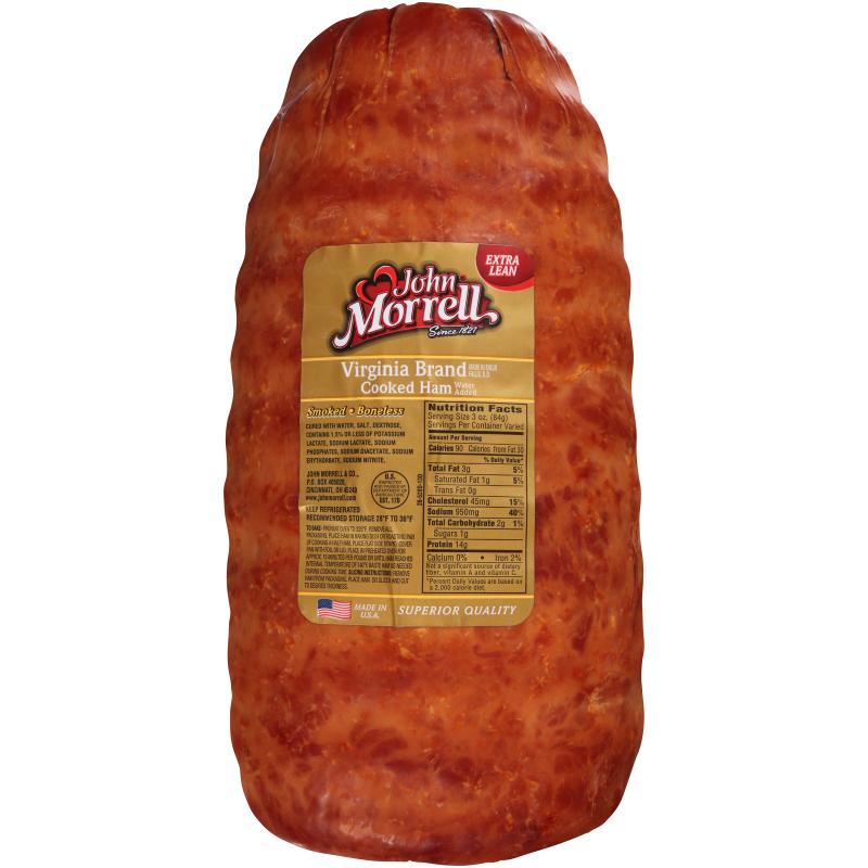 Cold Smoked Virginia Style Ham, Water Added, 12.5 Pound Hams, 2 Hams