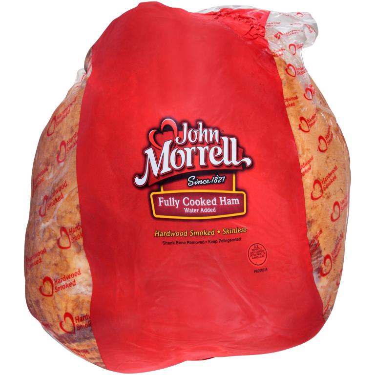 BoneIn Shankless Whole Ham, Water Added, 20 Pound Hams, 3 Hams per