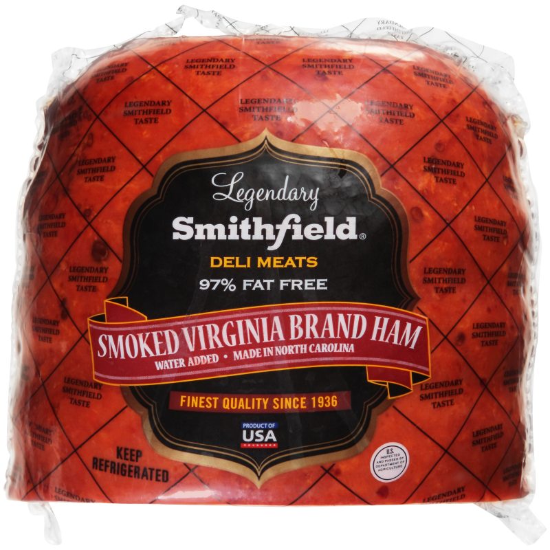 Smithfield Smoked Viriginia Brand Half Ham, 7 Pounds per Ham, 4 Hams