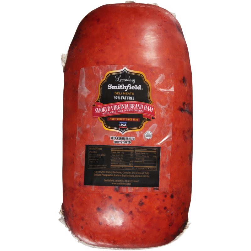 Smithfield Smoked Virginia Brand Ham, 14 Pounds per Ham, 2 Hams per