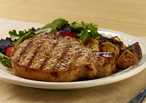 Bone-In Center Cut Pork Chops, Butter Basted Recipe