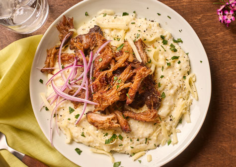 Pork Carnitas and Grits