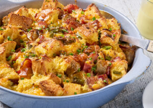 Savory Bread Pudding Strata
