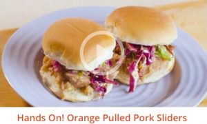 Orange Pulled Pork Sliders