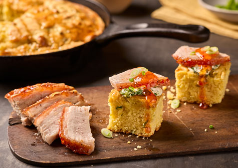 Pork Belly Corn Bread Sliders