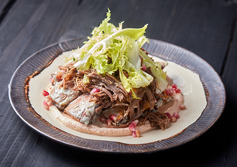 Roasted Sweet Potato & Brisket Salad