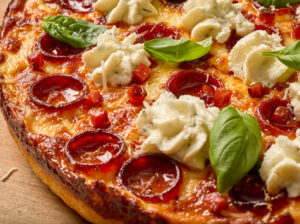 Dice Spice Deep Dish Pizza