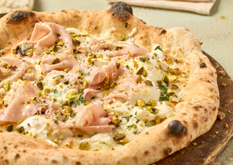 Mortadella Pistachio Pizza