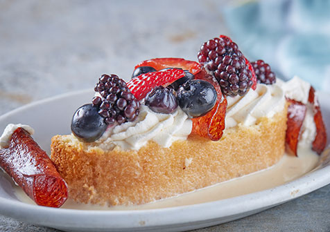 Salami Tres Leches Pound Cake with Spiced Cream
